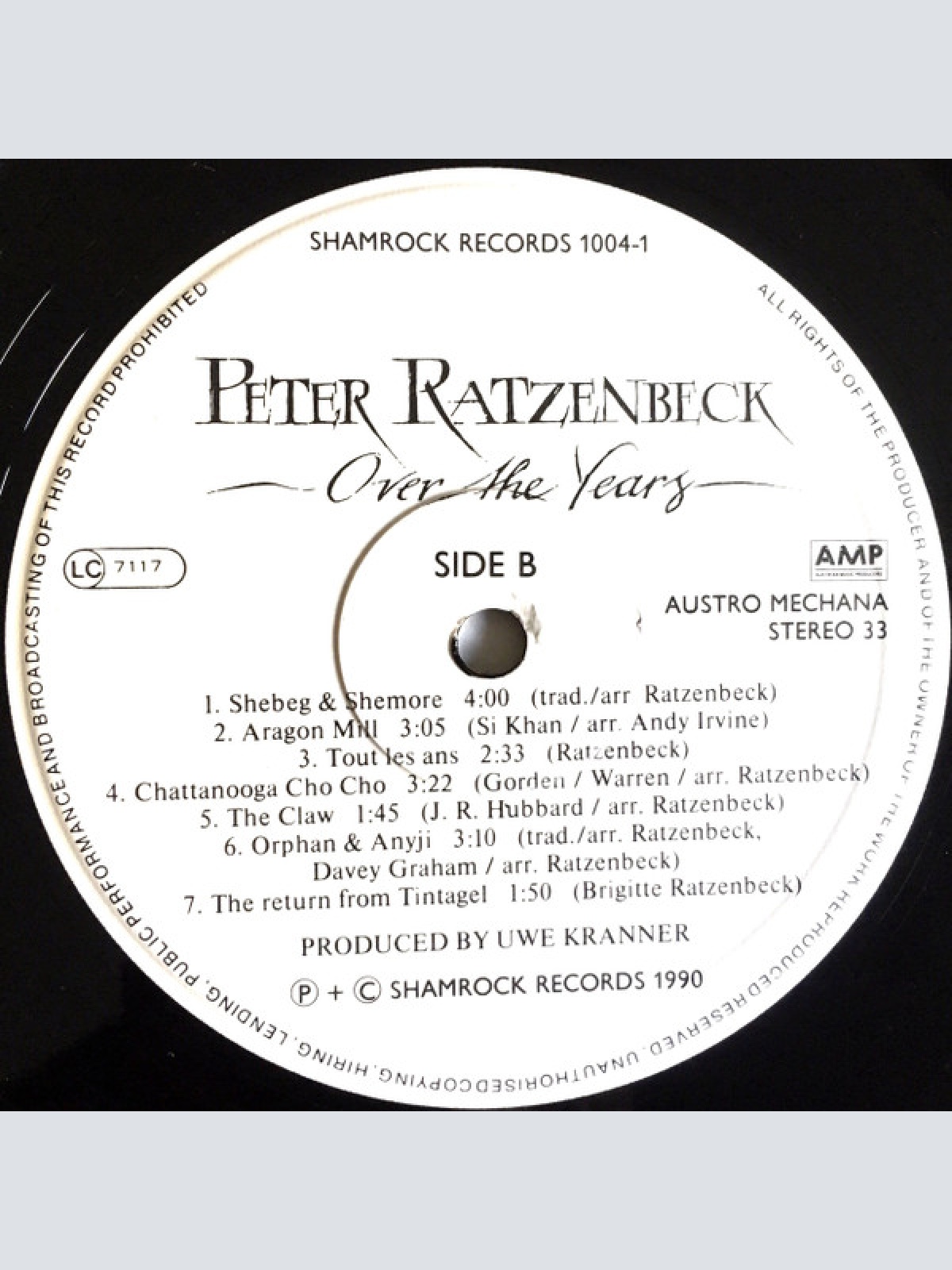 Vinyl / Peter Ratzenbeck - Over The Years