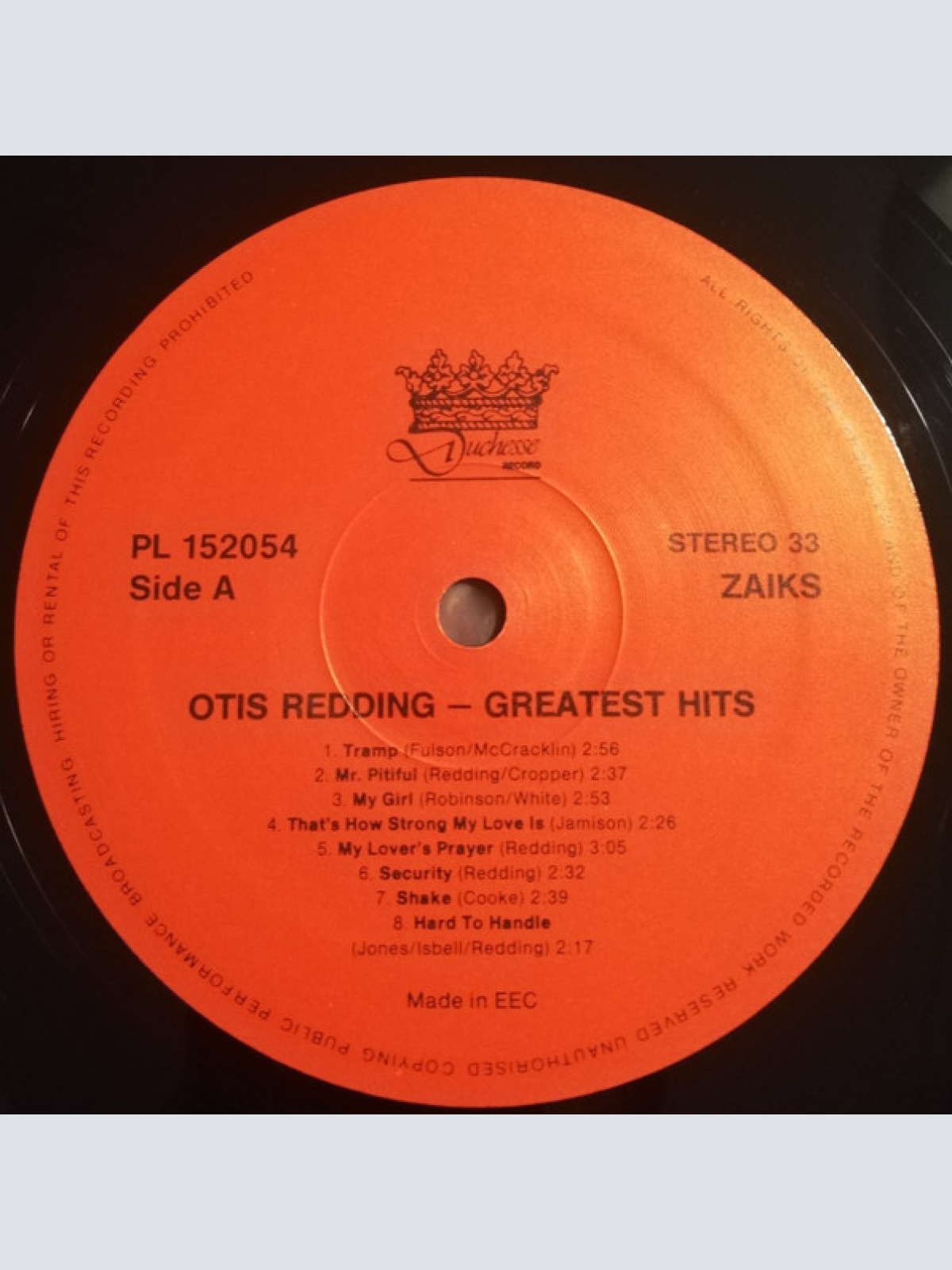 Vinyl / Otis Redding - Greatest Hits