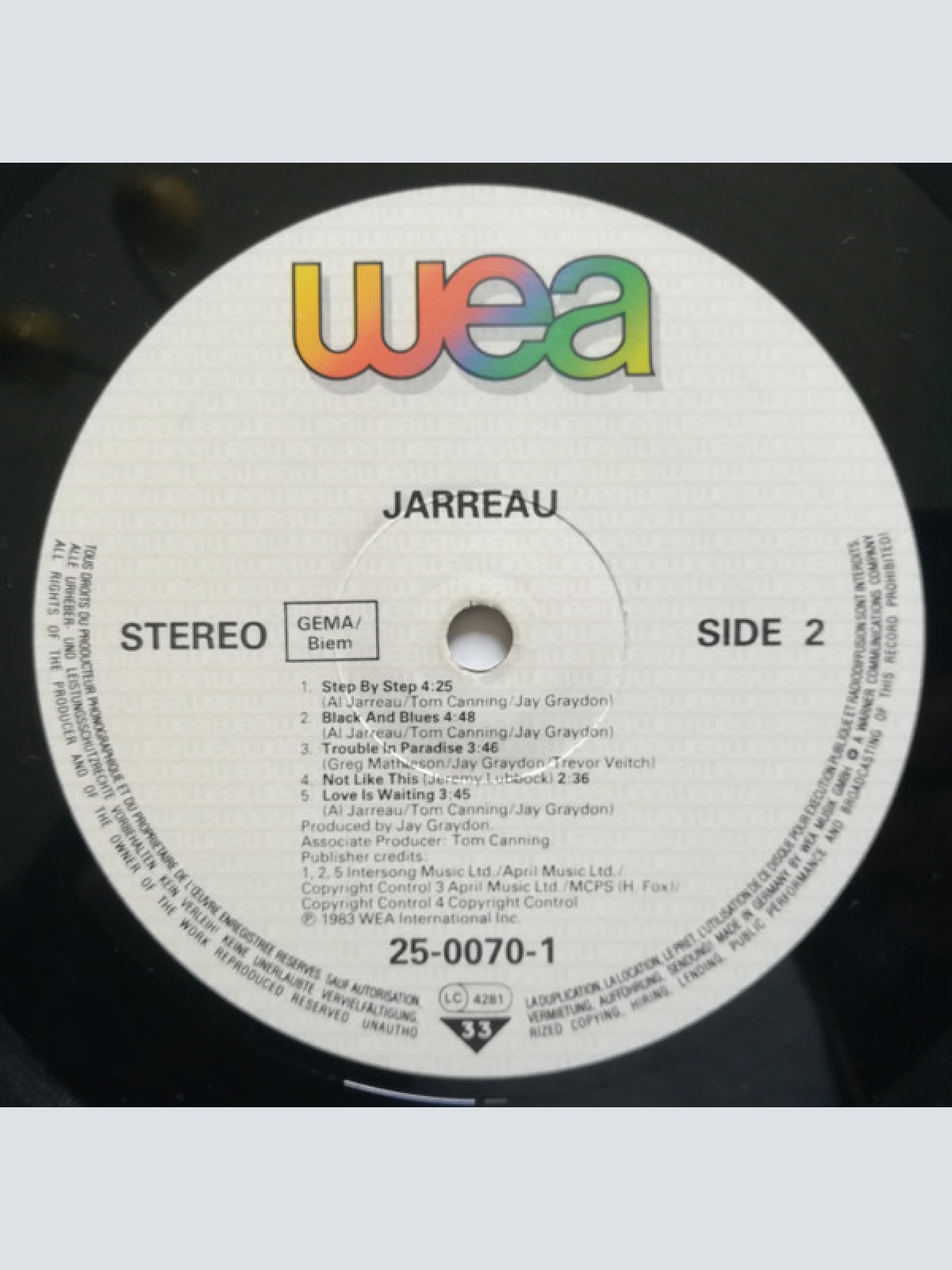 Vinyl / Al Jarreau - Jarreau