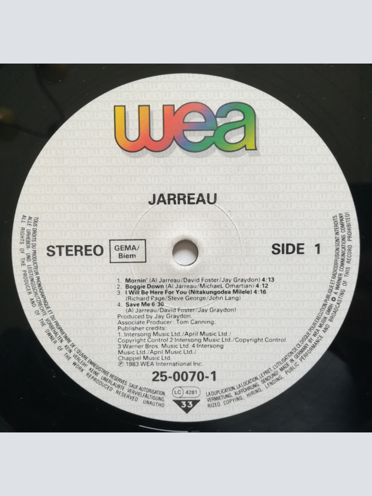 Vinyl / Al Jarreau - Jarreau
