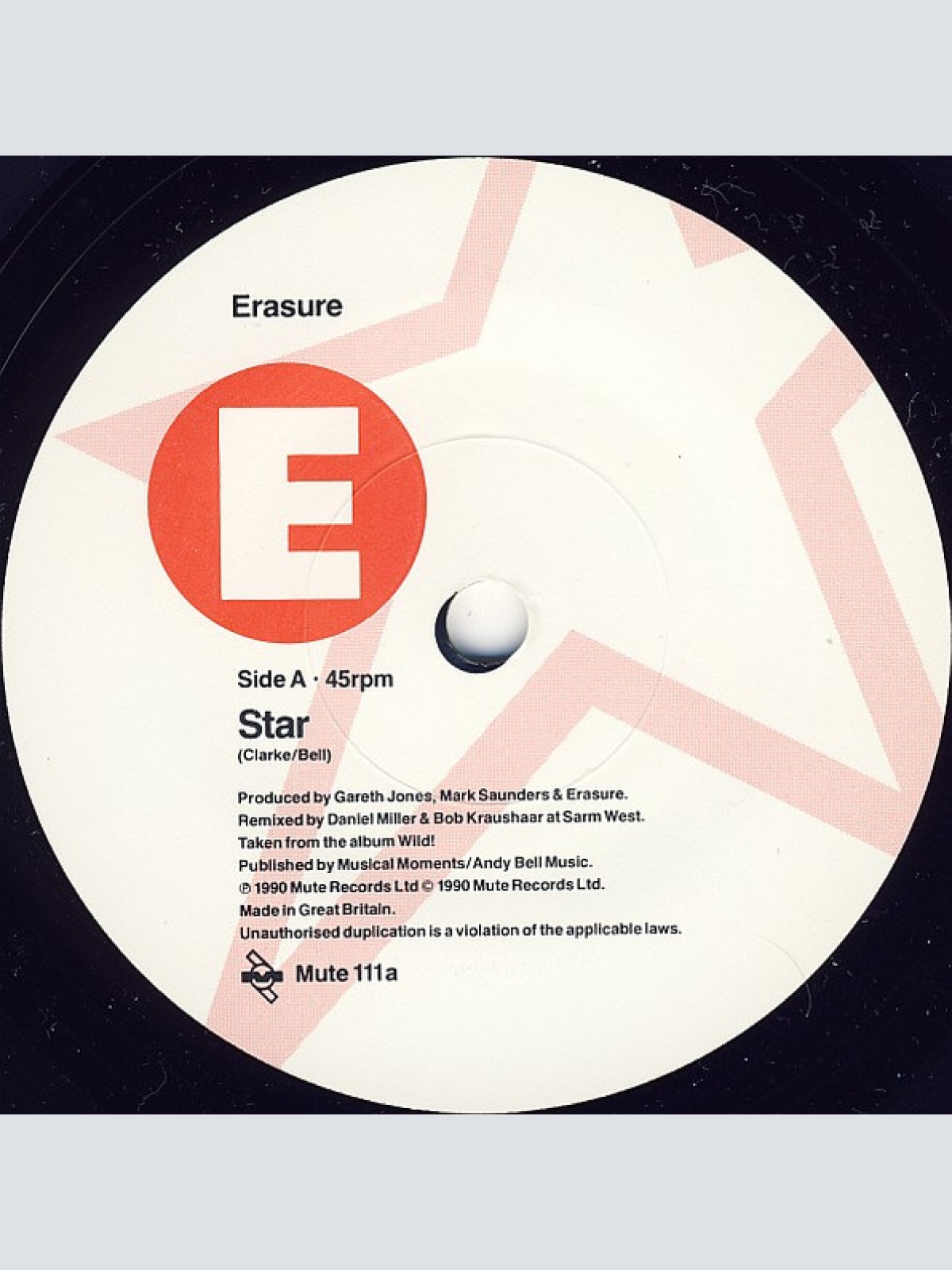 Vinyl / Erasure - Star