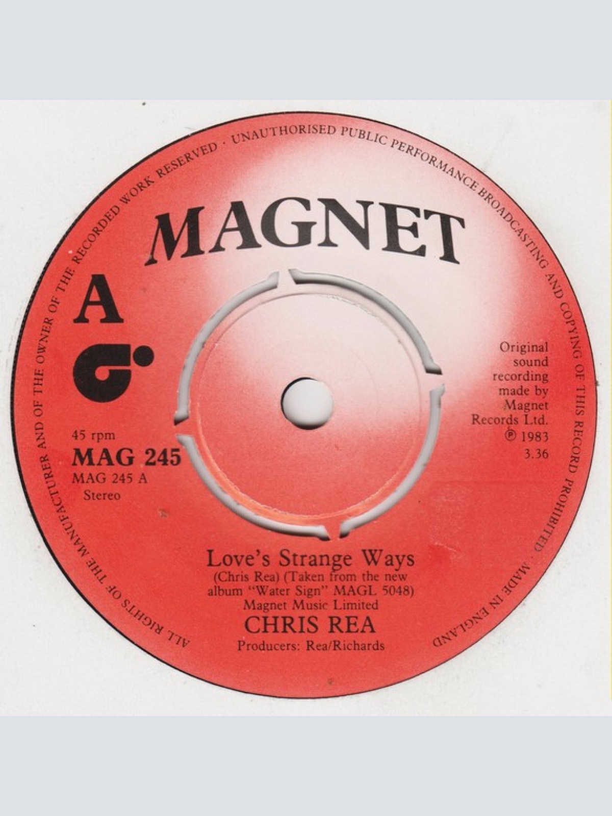 Vinyl / Chris Rea - Love's Strange Ways
