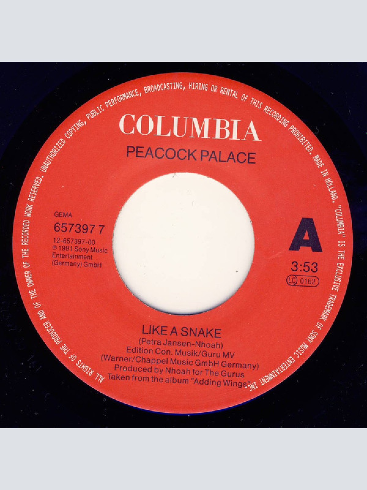 Vinyl / Peacock Palace - Like A Snake