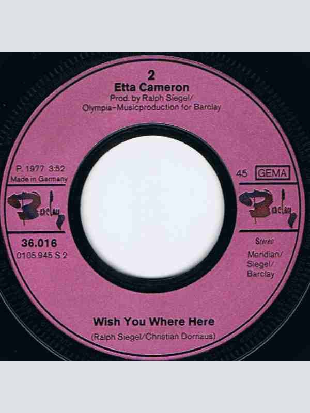 Vinyl / Etta Cameron - You Gotta Move