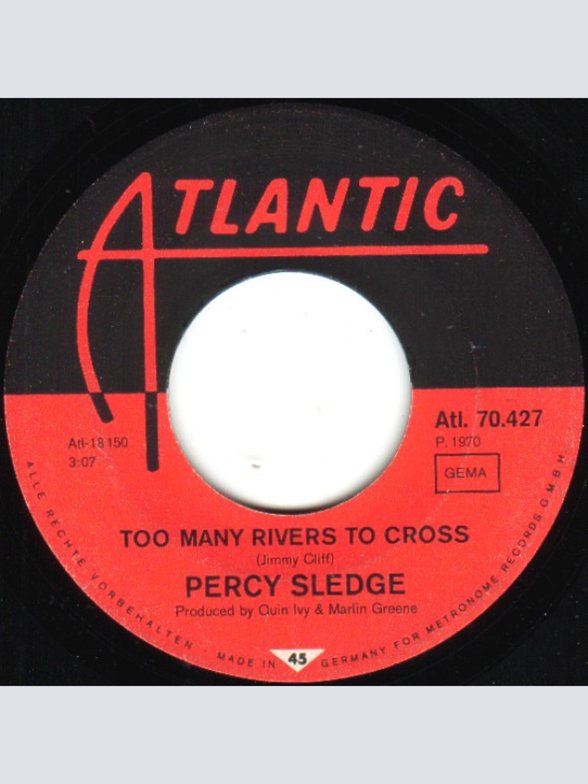 Vinyl / Percy Sledge - Too Many Rivers To Cross