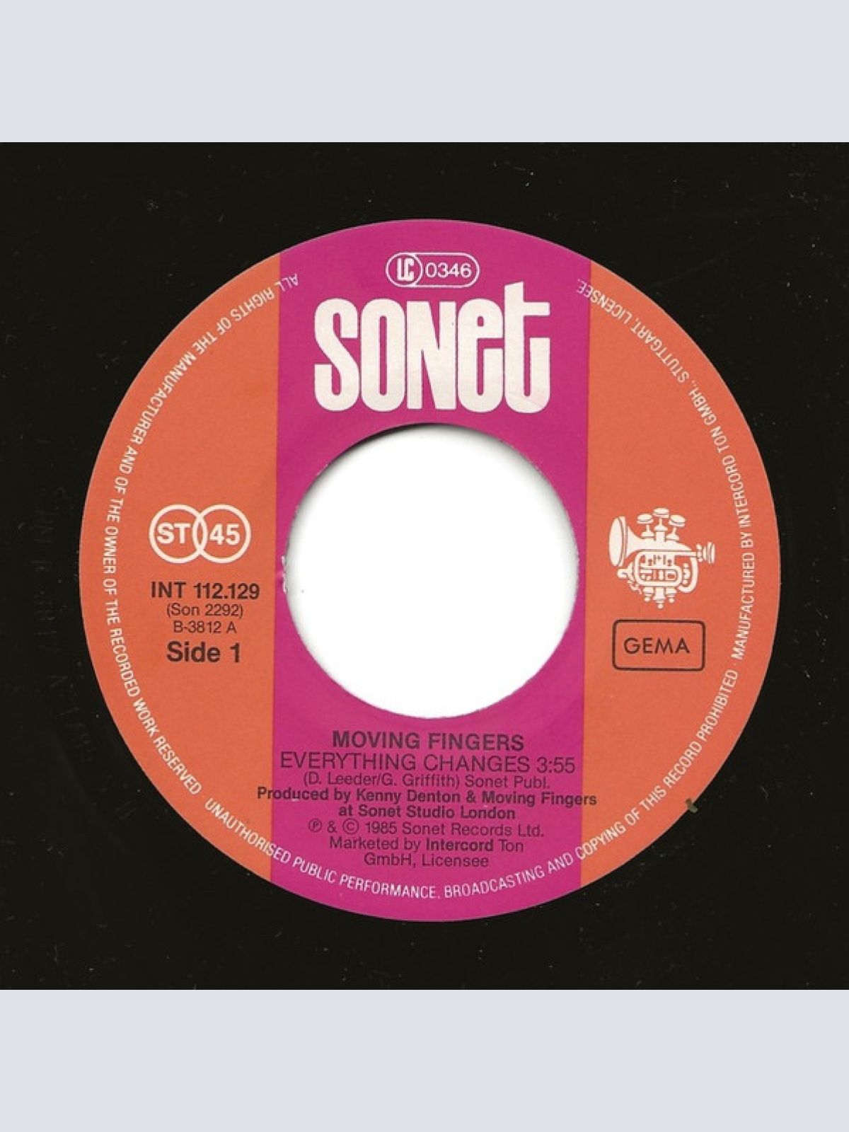 Vinyl / Moving Fingers - Everything Changes