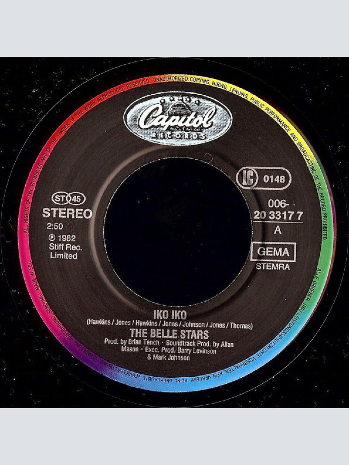 Vinyl / The Belle Stars - Iko Iko
