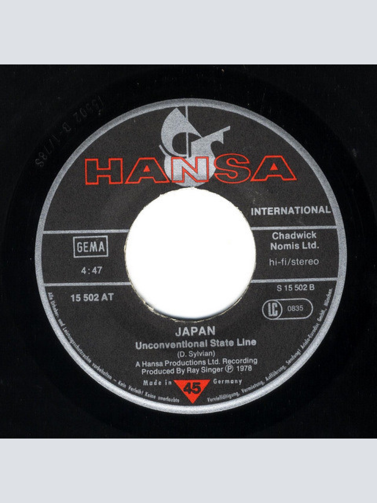 Vinyl / Japan - Don't Rain On My Parade