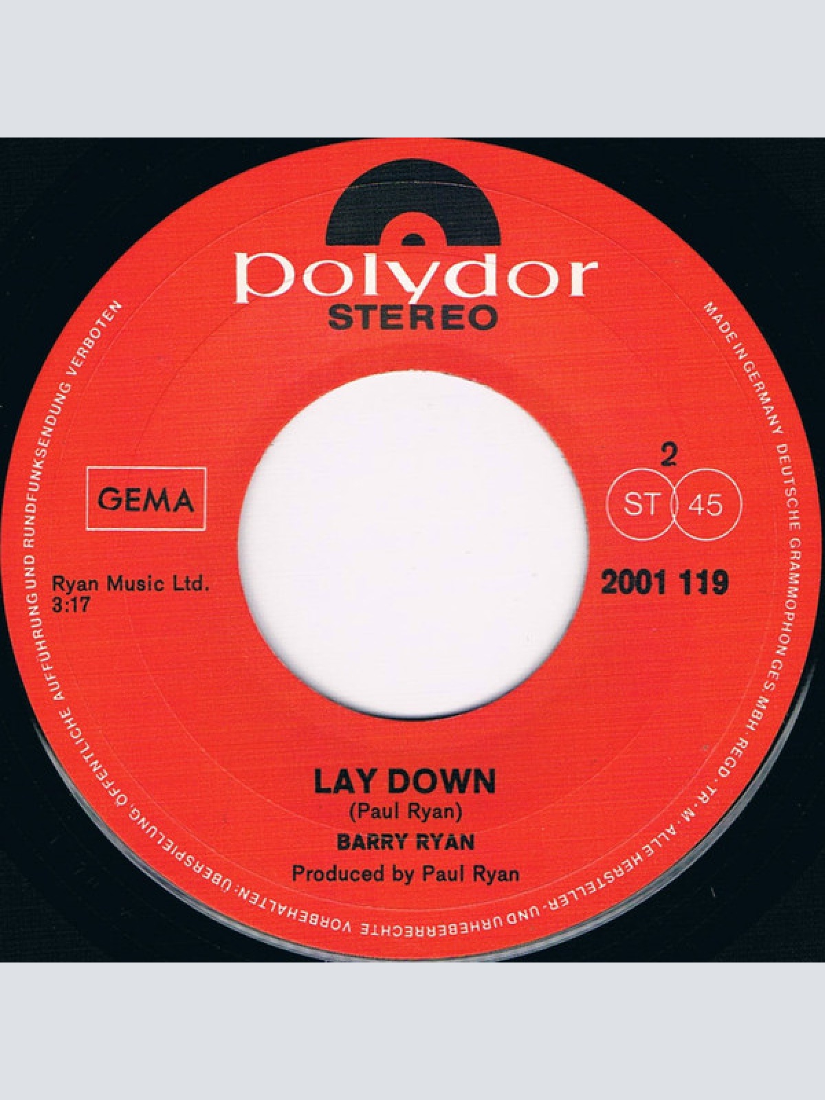 Vinyl / Barry Ryan - We Did It Together