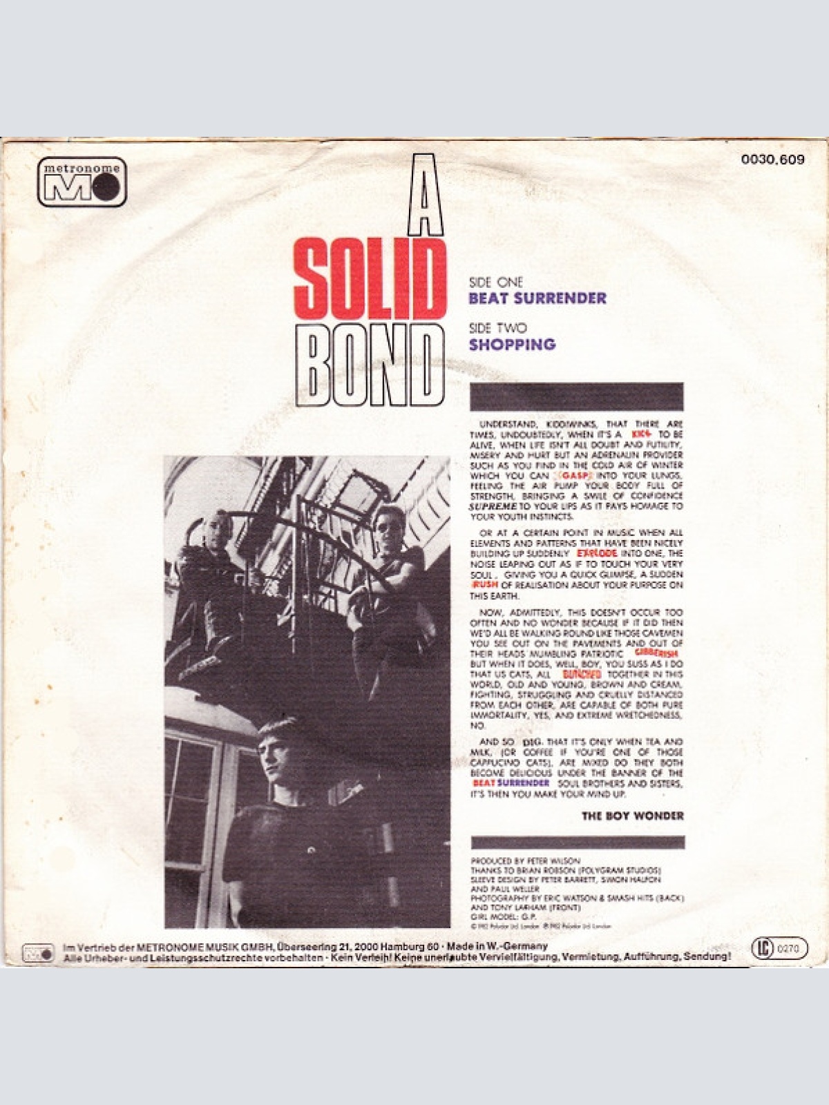 Vinyl / The Jam - Beat Surrender