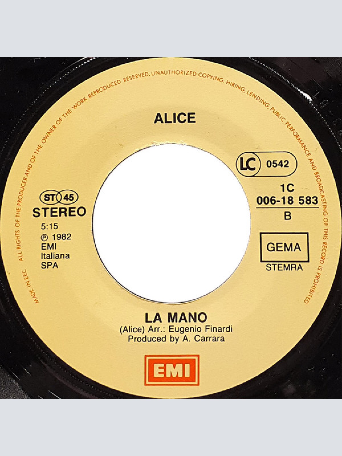 Vinyl / Alice (4) - Messaggio