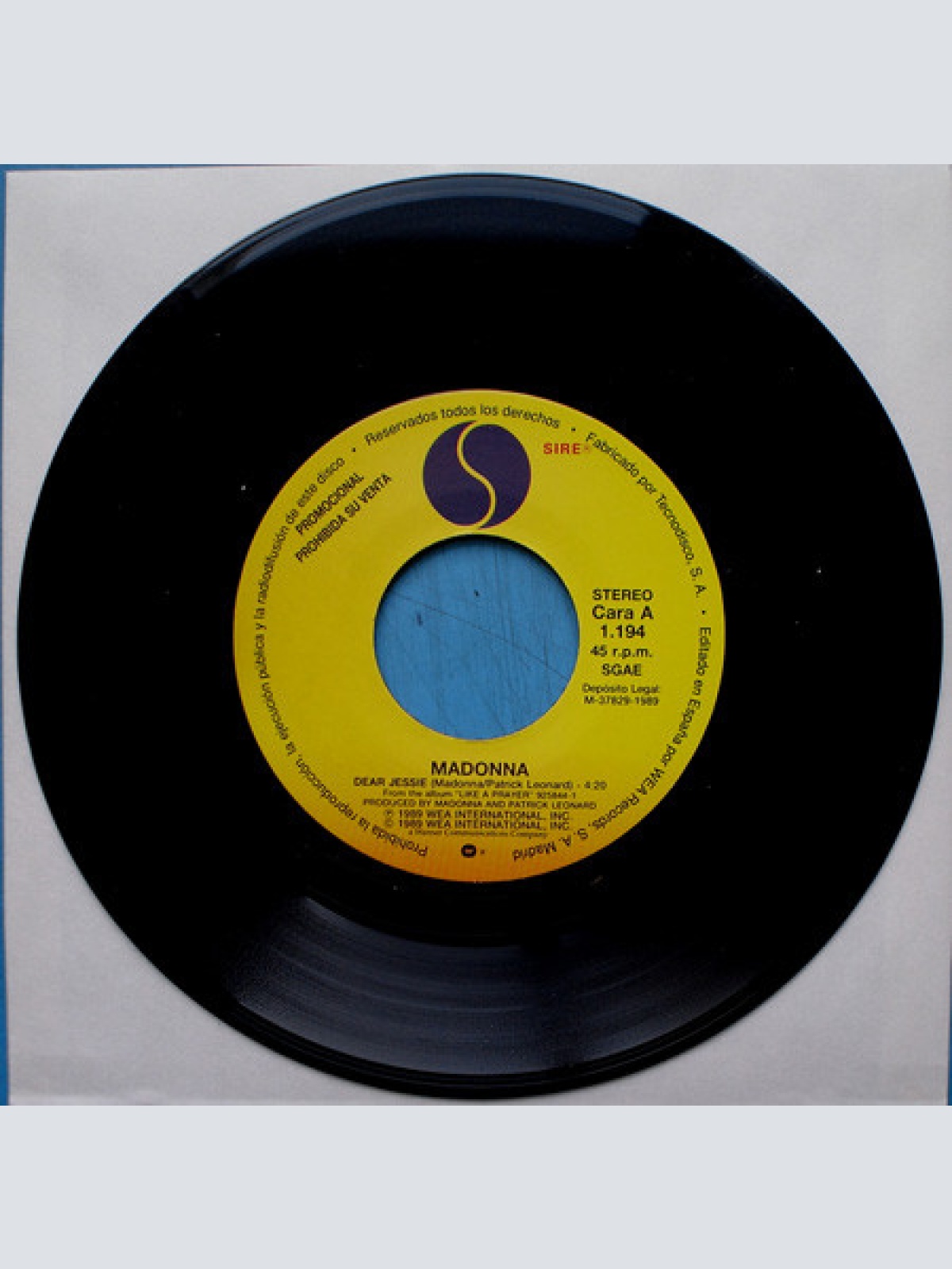 Vinyl / Madonna - Dear Jessie