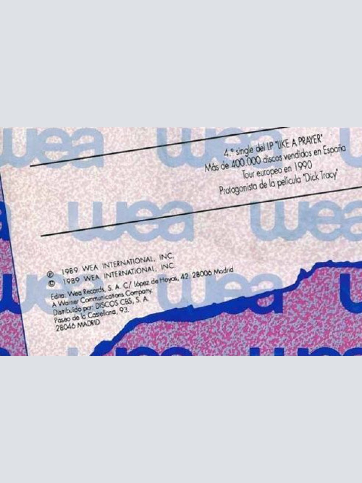 Vinyl / Madonna - Dear Jessie