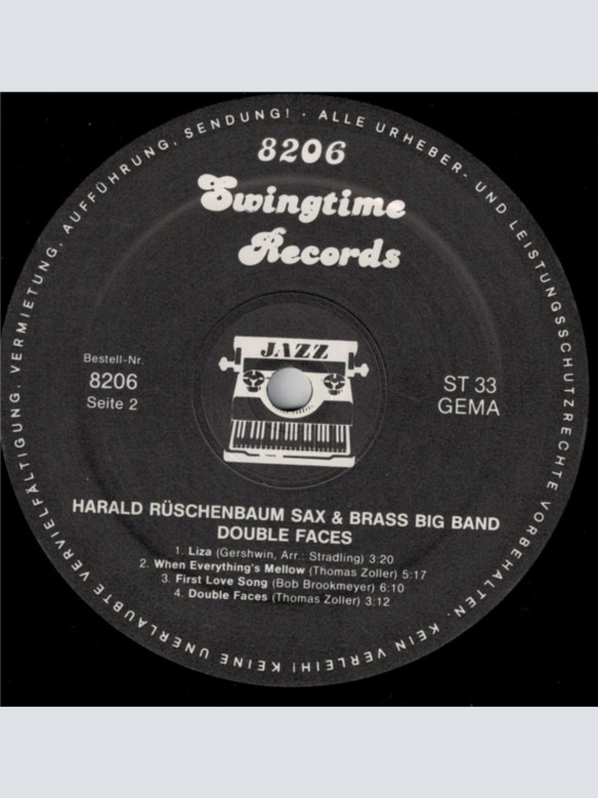 Vinyl / Harald Rüschenbaum Sax & Brass Big Band - Double Faces