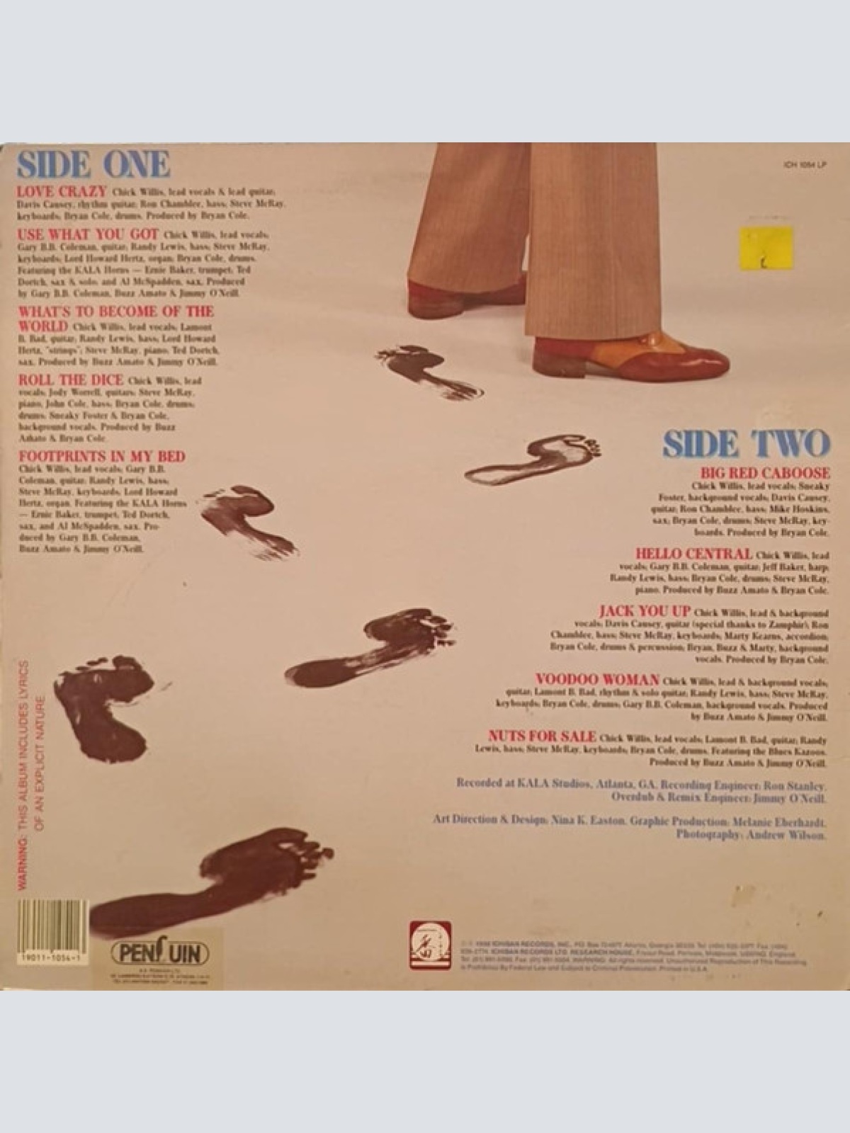 Vinyl / Chick Willis - Footprints In My Bed