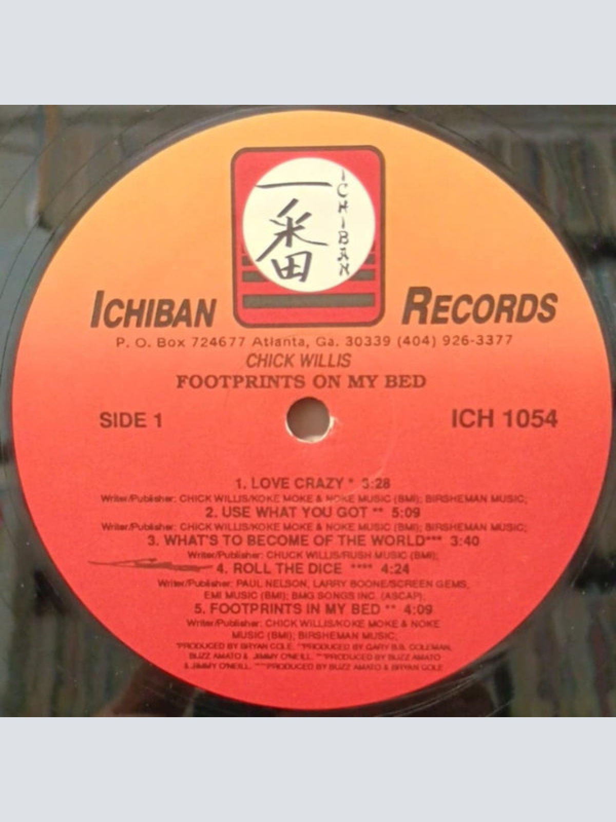 Vinyl / Chick Willis - Footprints In My Bed