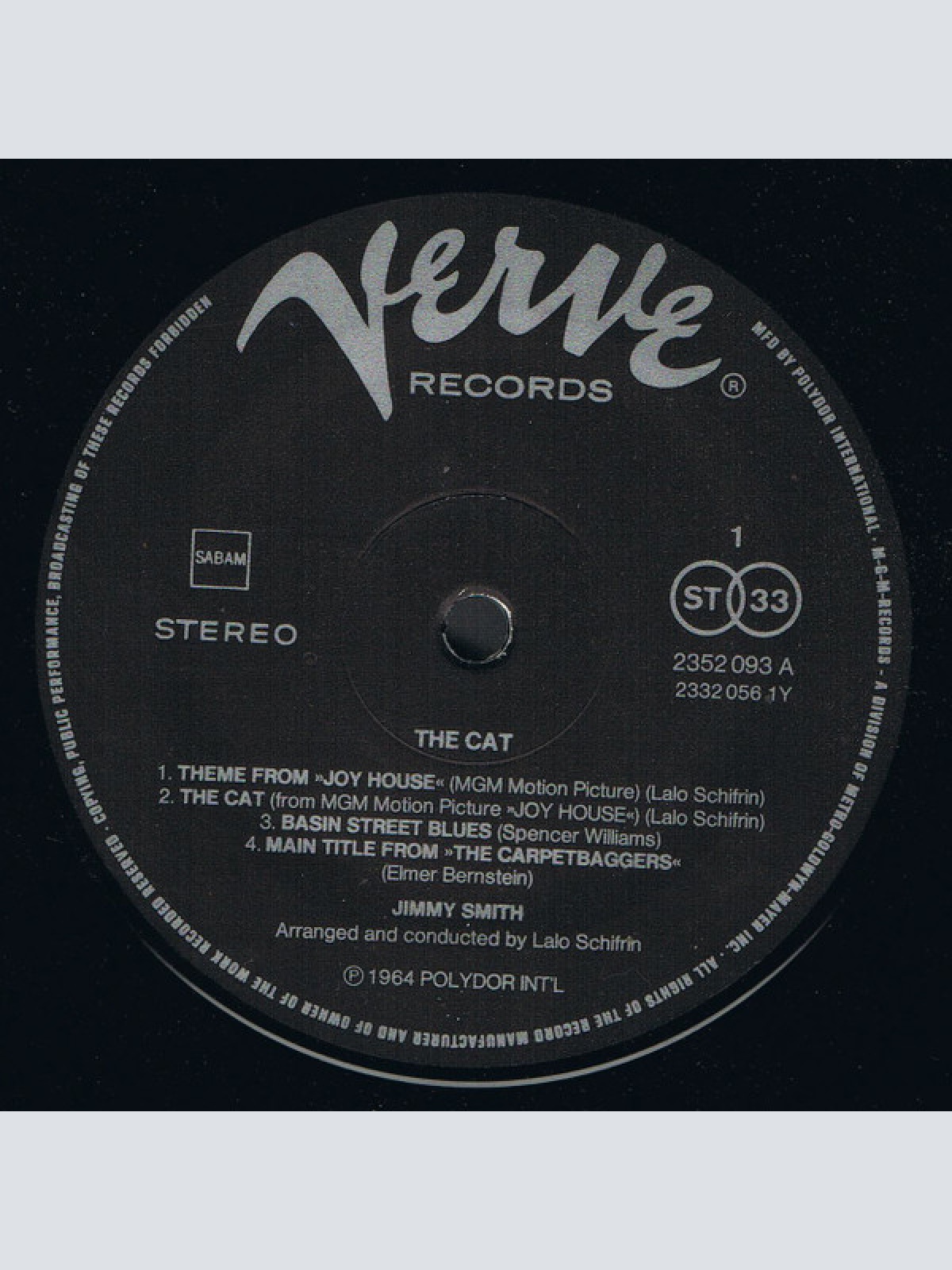 Vinyl / Jimmy Smith - The Cat