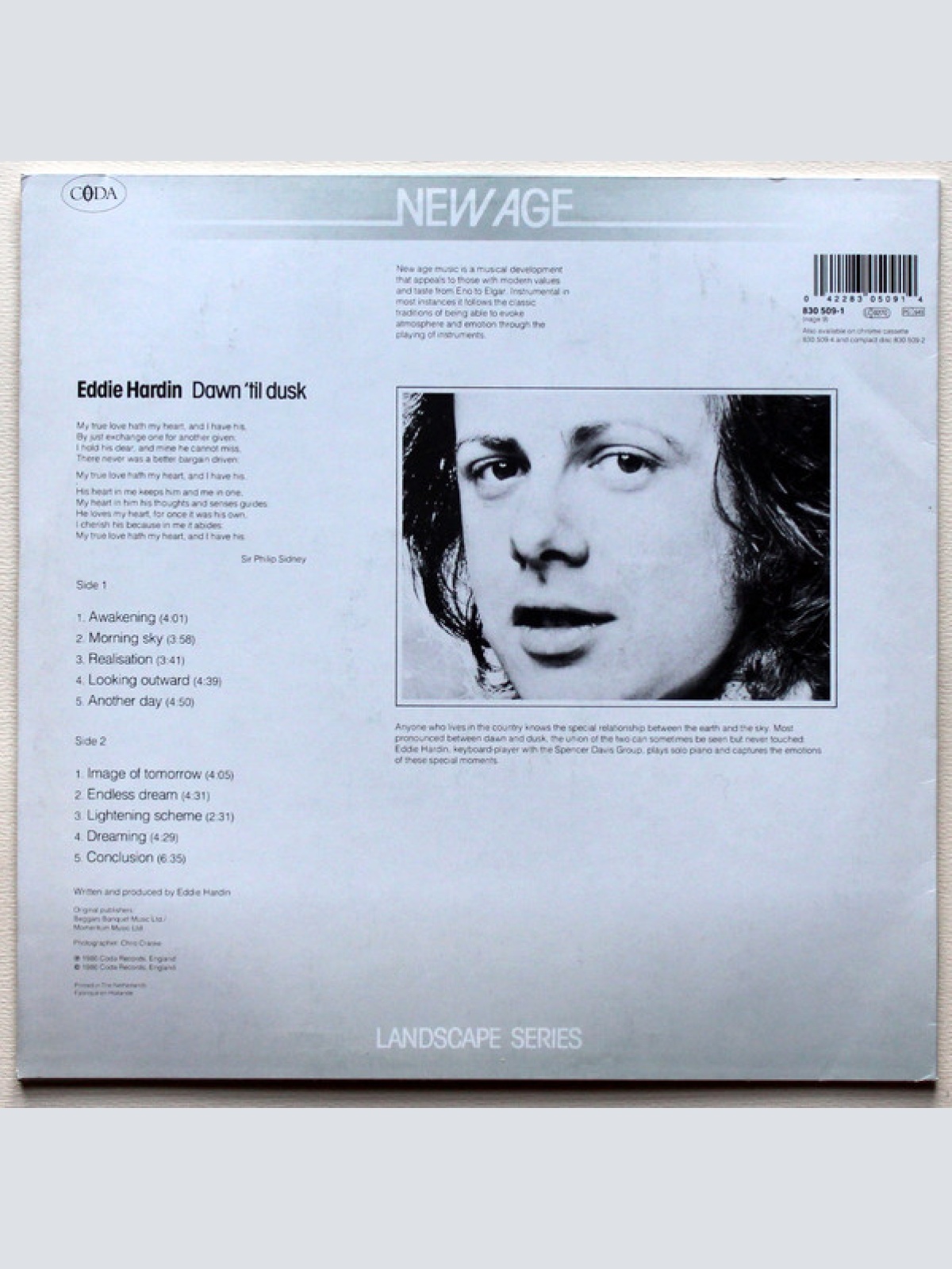 Vinyl / Eddie Hardin - Dawn 'Til Dusk