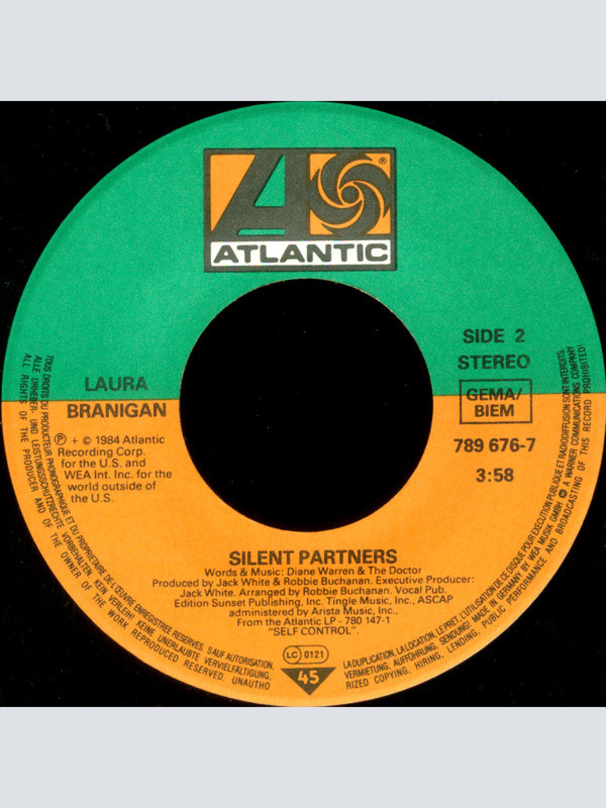 Vinyl / Laura Branigan - Self Control