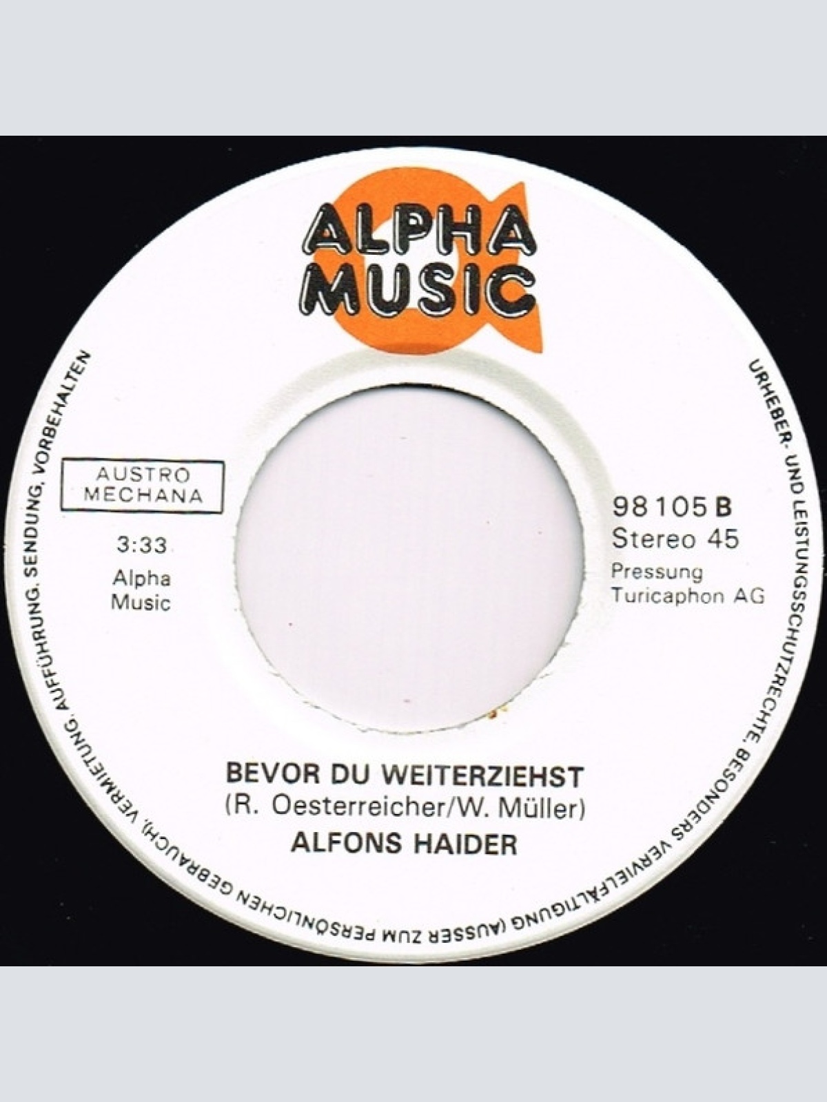 Vinyl / Alfons Haider - Abgeschminkt