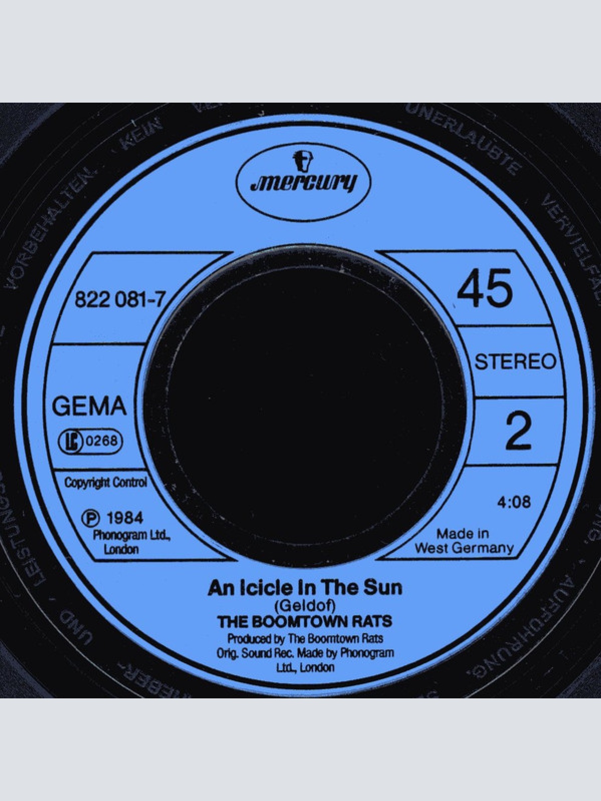 Vinyl / The Boomtown Rats - Drag Me Down