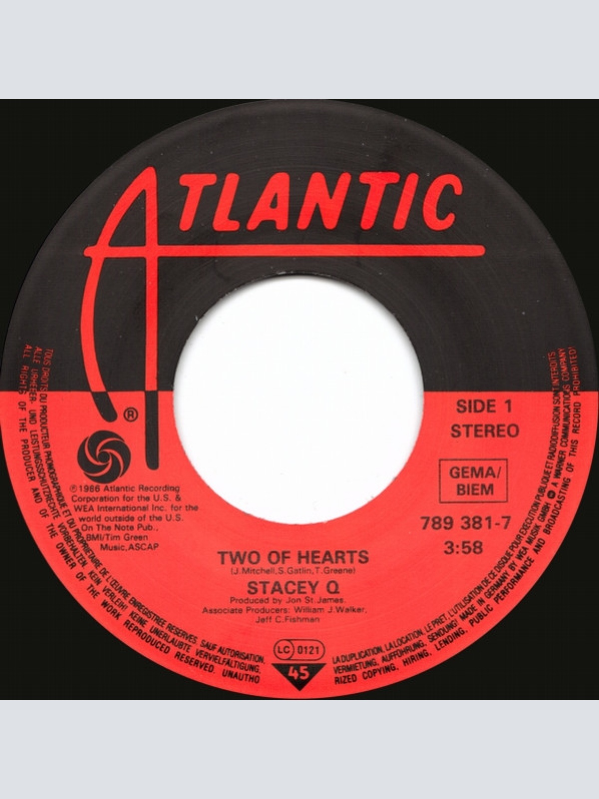 Vinyl / Stacey Q - Two Of Hearts