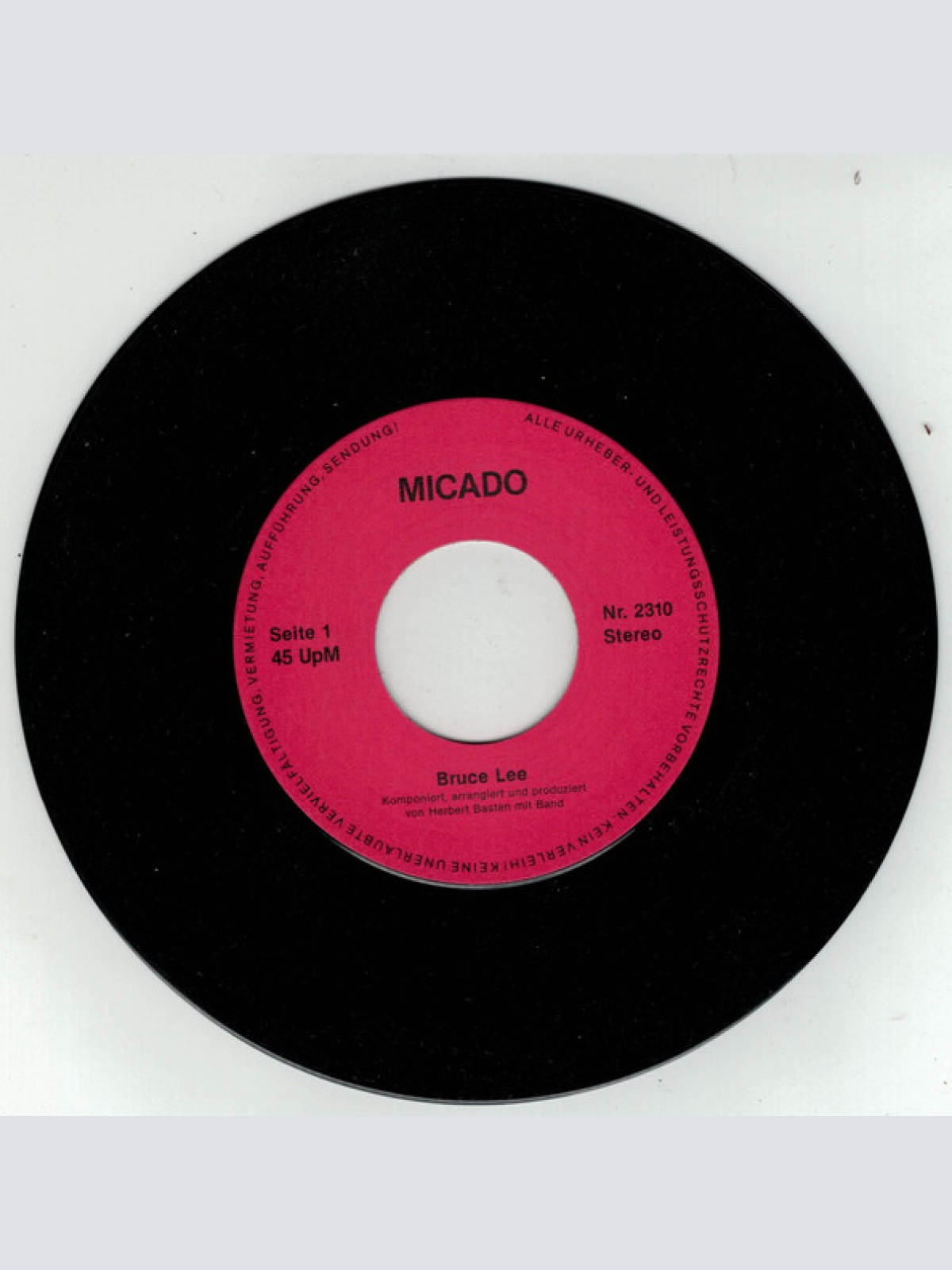 Vinyl / Micado Modern Dance Band, Herbert Basten - Bruce Lee