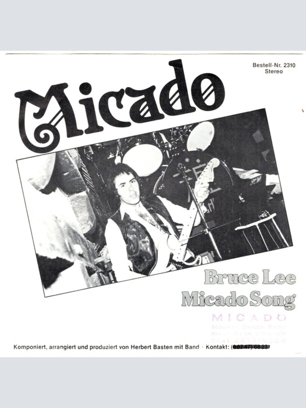 Vinyl / Micado Modern Dance Band, Herbert Basten - Bruce Lee
