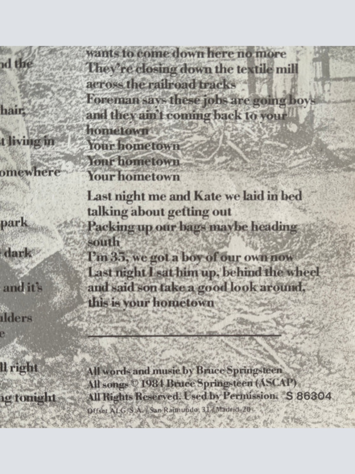 Vinyl / Bruce Springsteen - Born In The U.S.A.