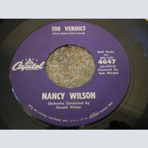 Vinyl / Nancy Wilson - The Verdict / Guess Who I Saw Today