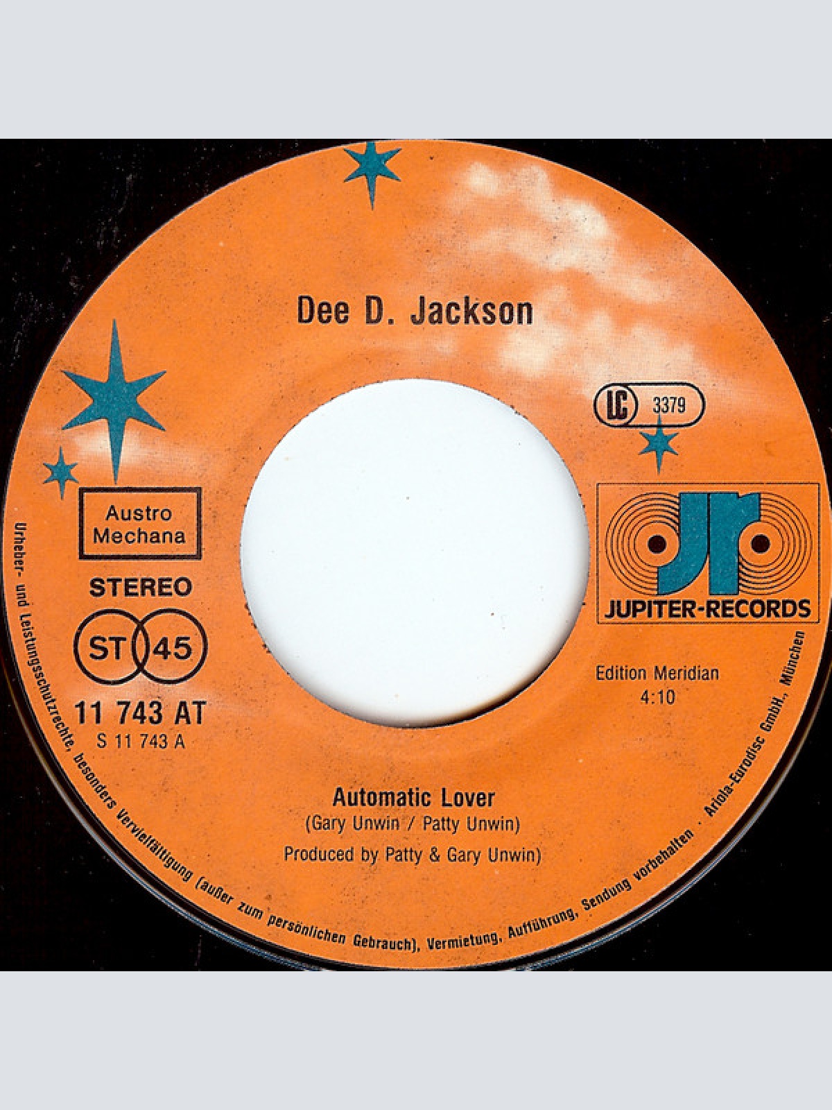 Vinyl / Dee D. Jackson - Automatic Lover