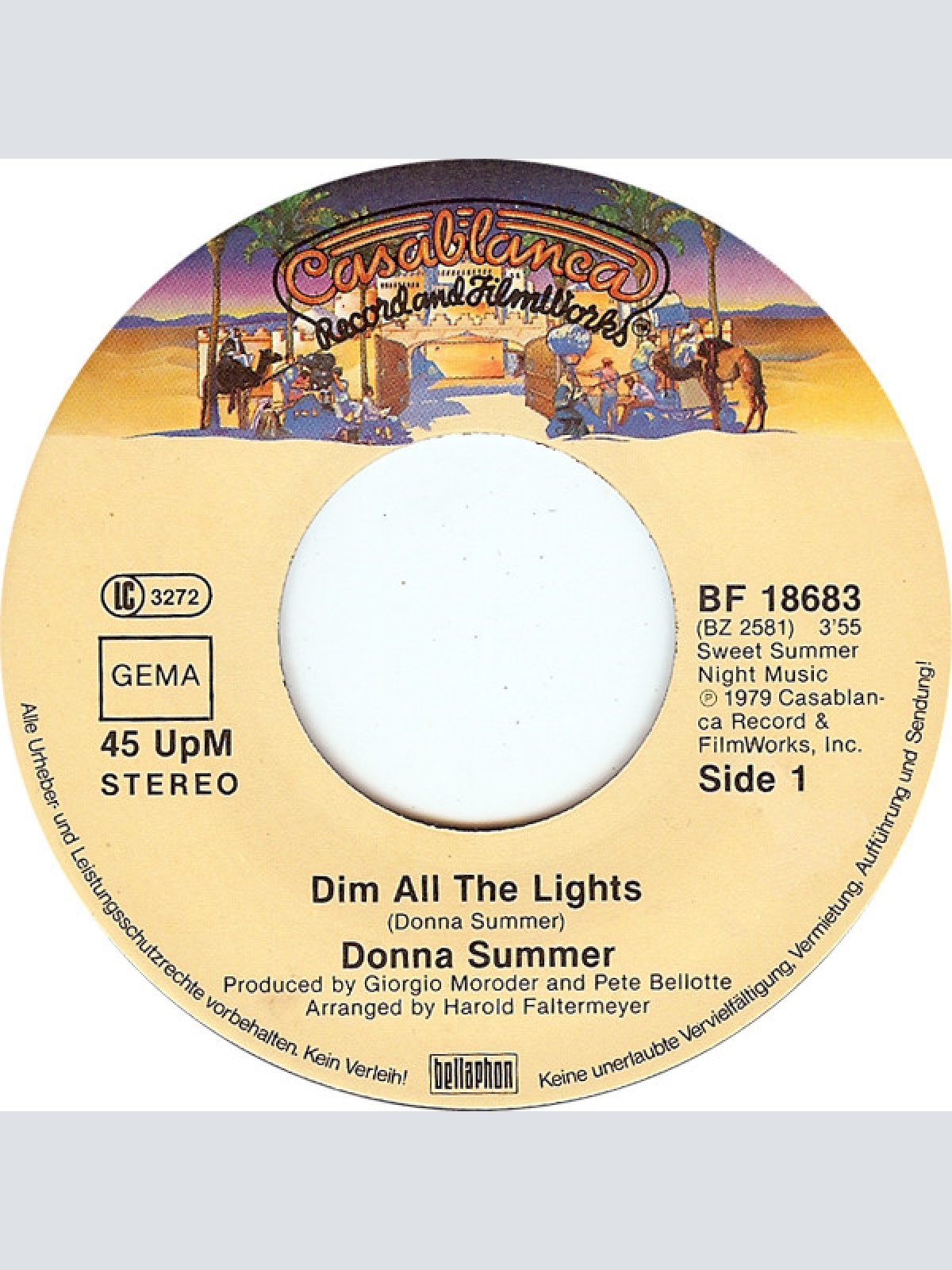 Vinyl / Donna Summer - Dim All The Lights