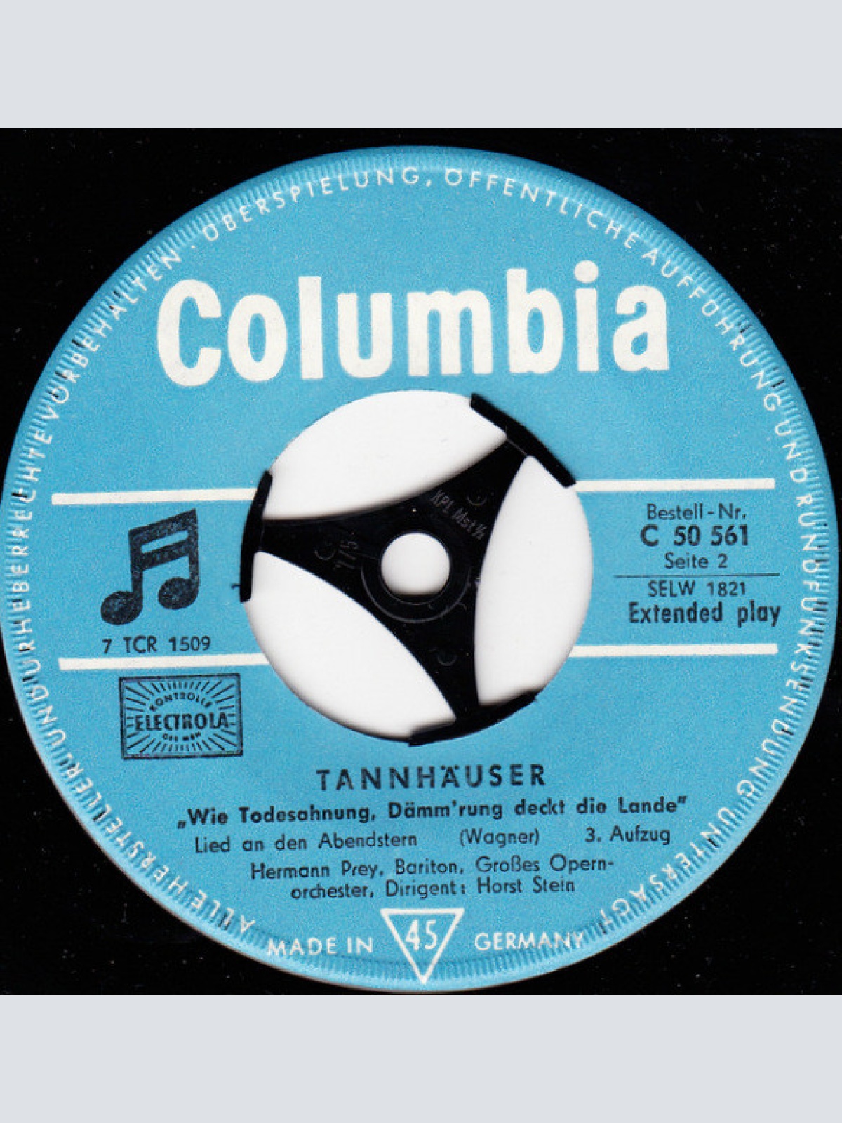 Vinyl / Hermann Prey - Richard Wagner - Tannhäuser