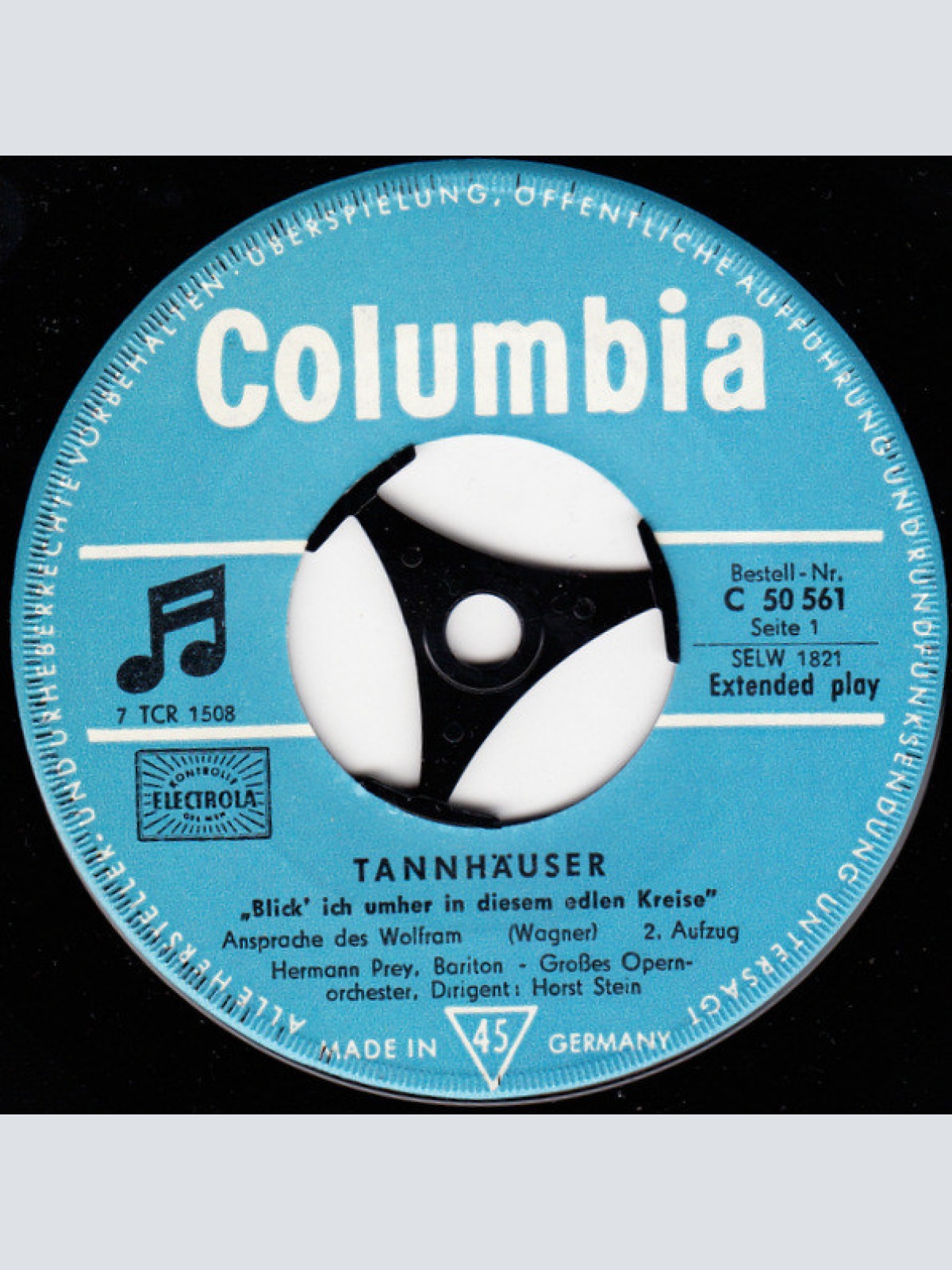 Vinyl / Hermann Prey - Richard Wagner - Tannhäuser