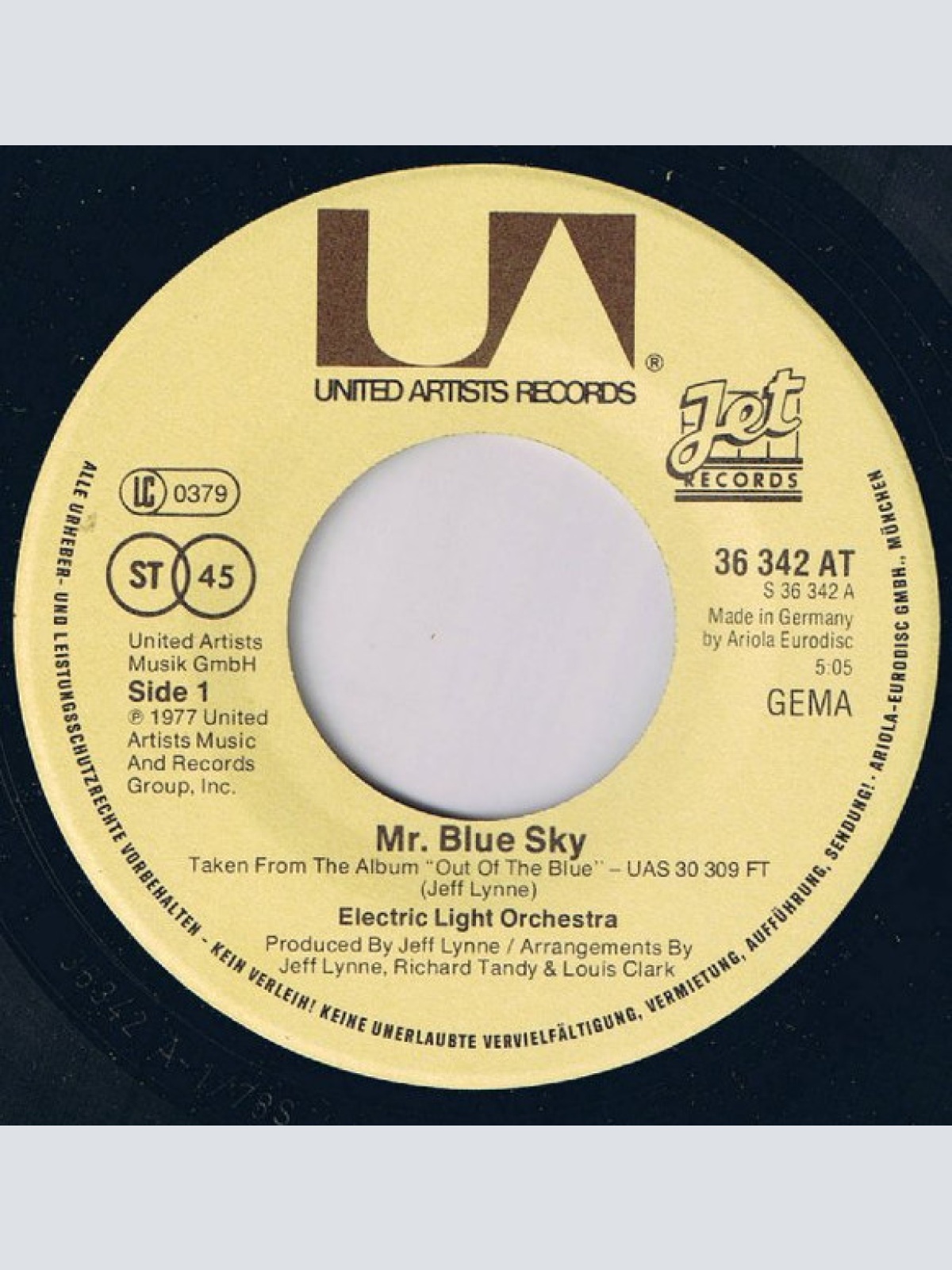 Vinyl / Electric Light Orchestra - Mr. Blue Sky