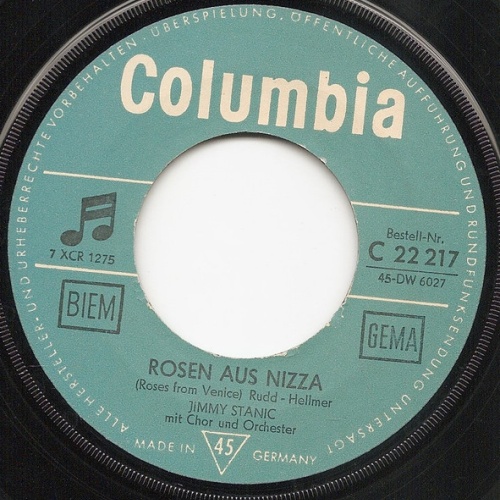 Vinyl / Jimmy Stanic* - Rosen Aus Nizza / Denke Daran, - Eh' Du Dich Verliebst