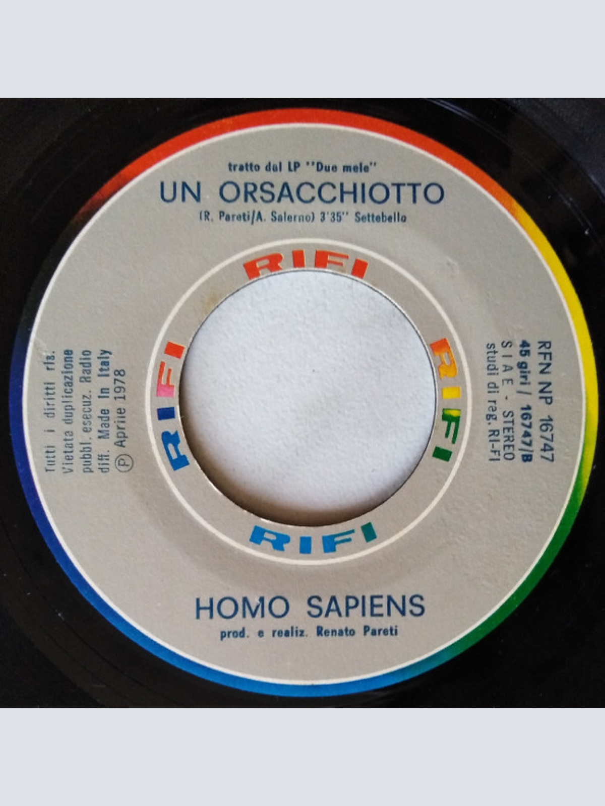 Vinyl / Homo Sapiens (2) - Due Mele