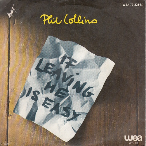 Vinyl / Phil Collins - If Leaving Me Is Easy