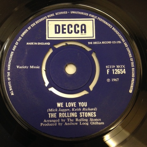 Vinyl / The Rolling Stones - We Love You / Dandelion