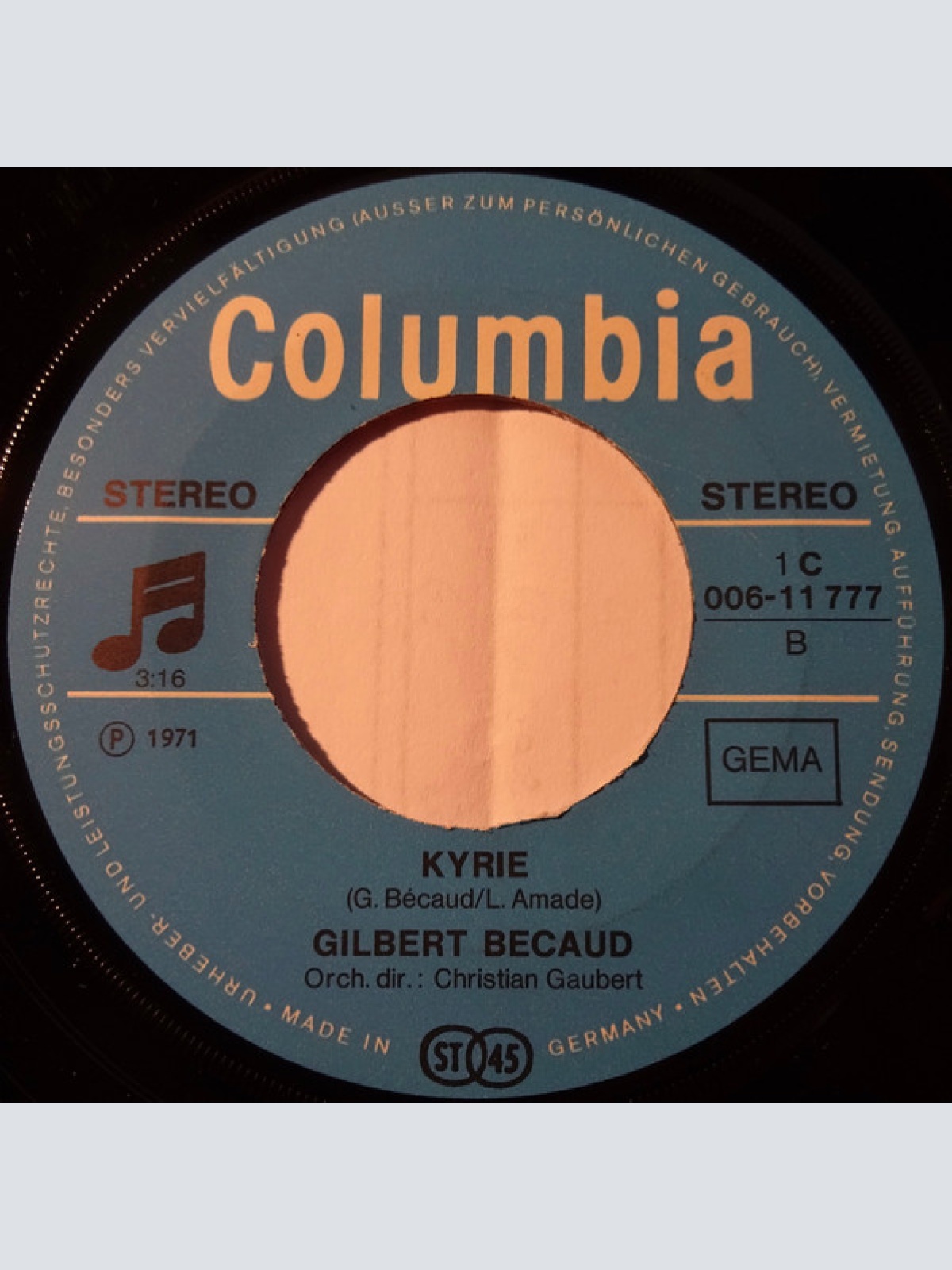 Vinyl / Gilbert Bécaud - Liberaçáo