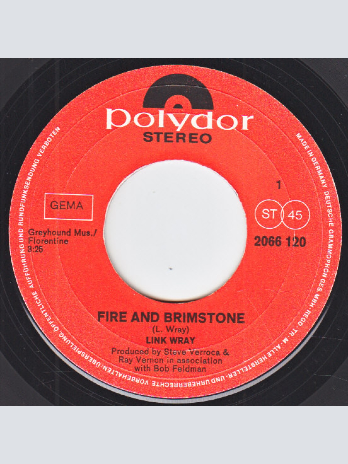 Vinyl / Link Wray - Fire And Brimstone