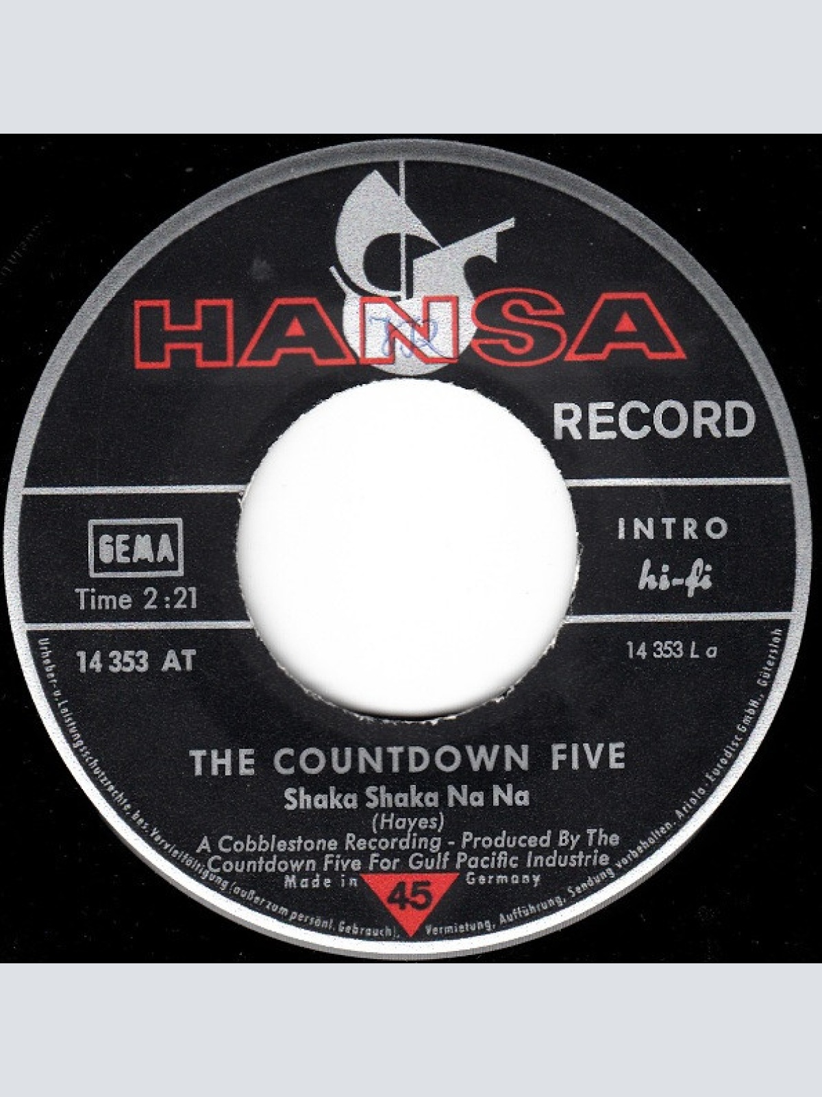 Vinyl / The Countdown Five* - Shaka Shaka Na Na