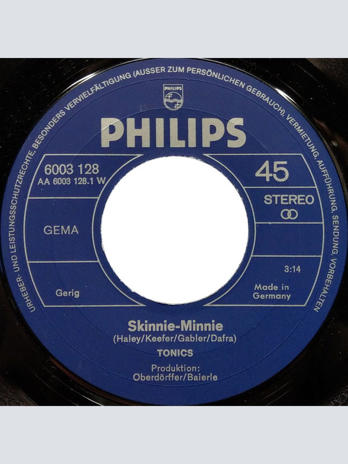 Vinyl / The Tonics - Skinnie Minnie