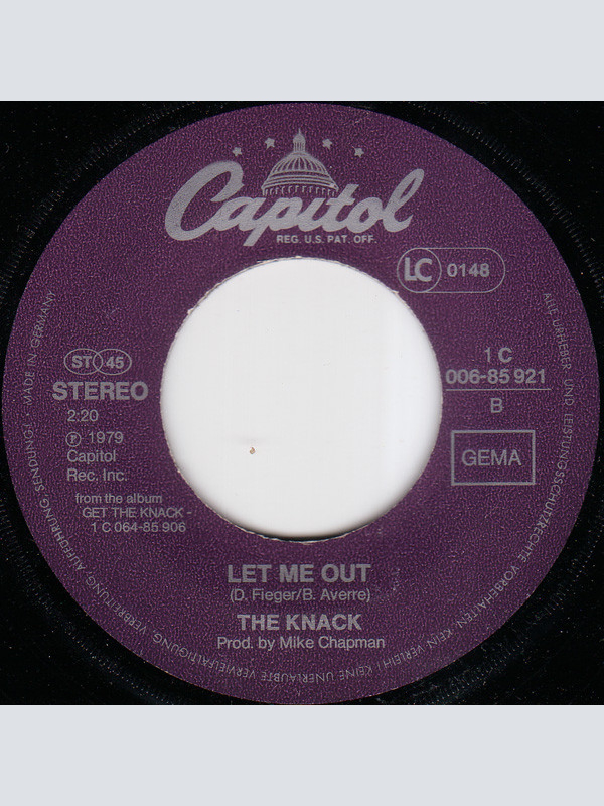 Vinyl / The Knack (3) - My Sharona