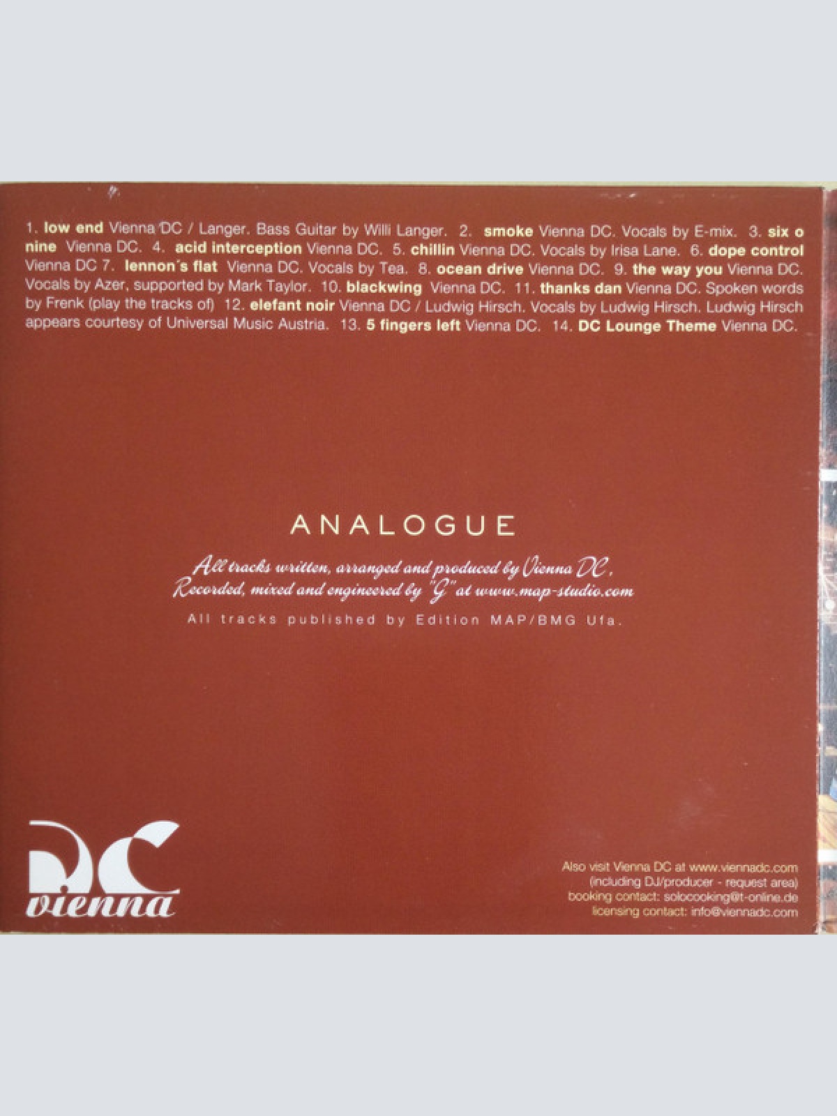 CD / Vienna D.C. - Analogue