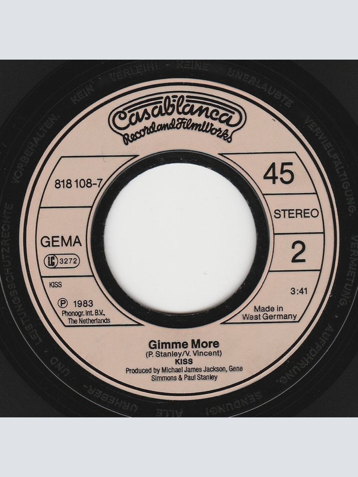 Vinyl / Kiss - All Hell's Breakin' Loose