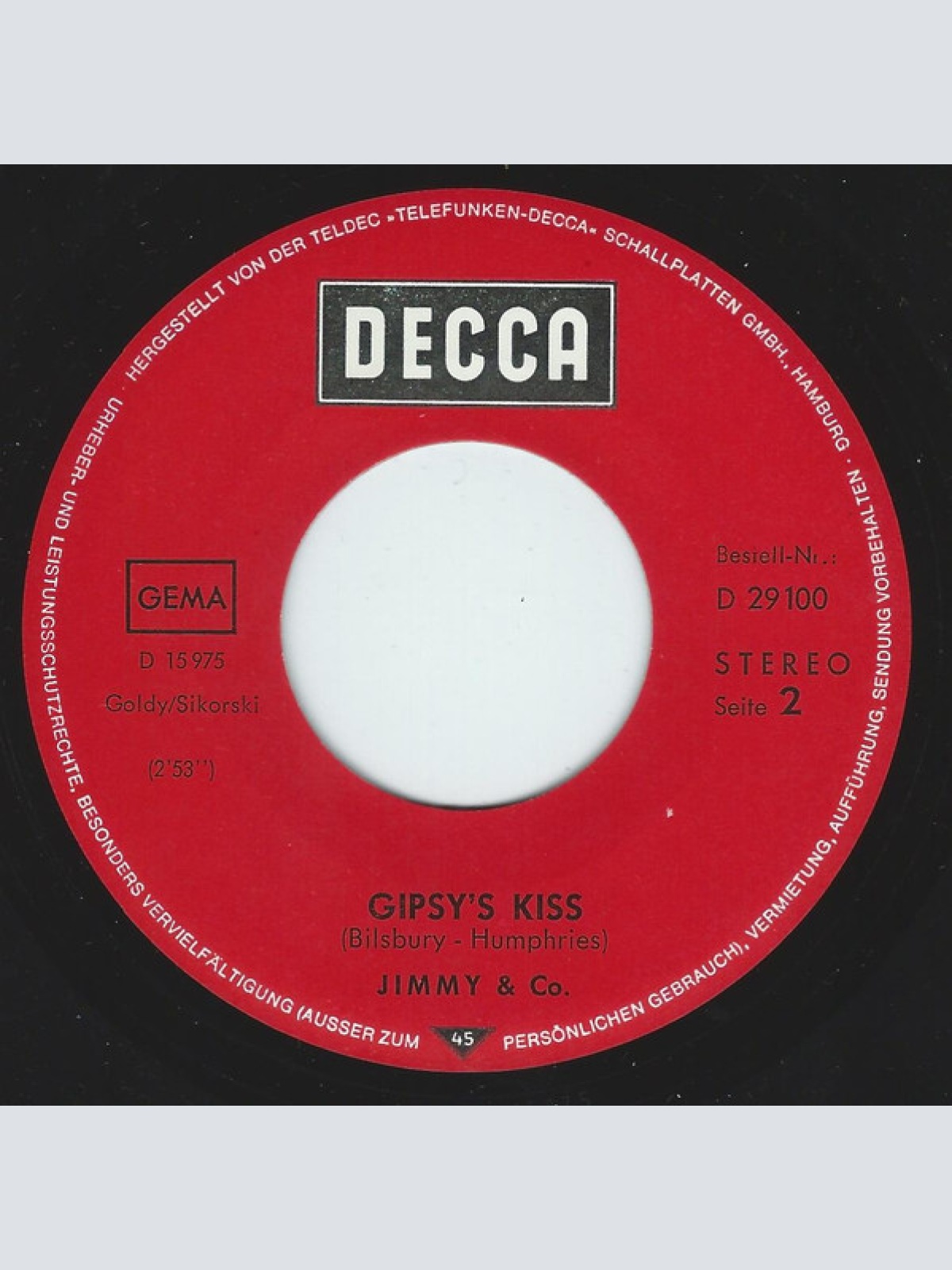 Vinyl / Jimmy & Co.* - Doctor, Doctor