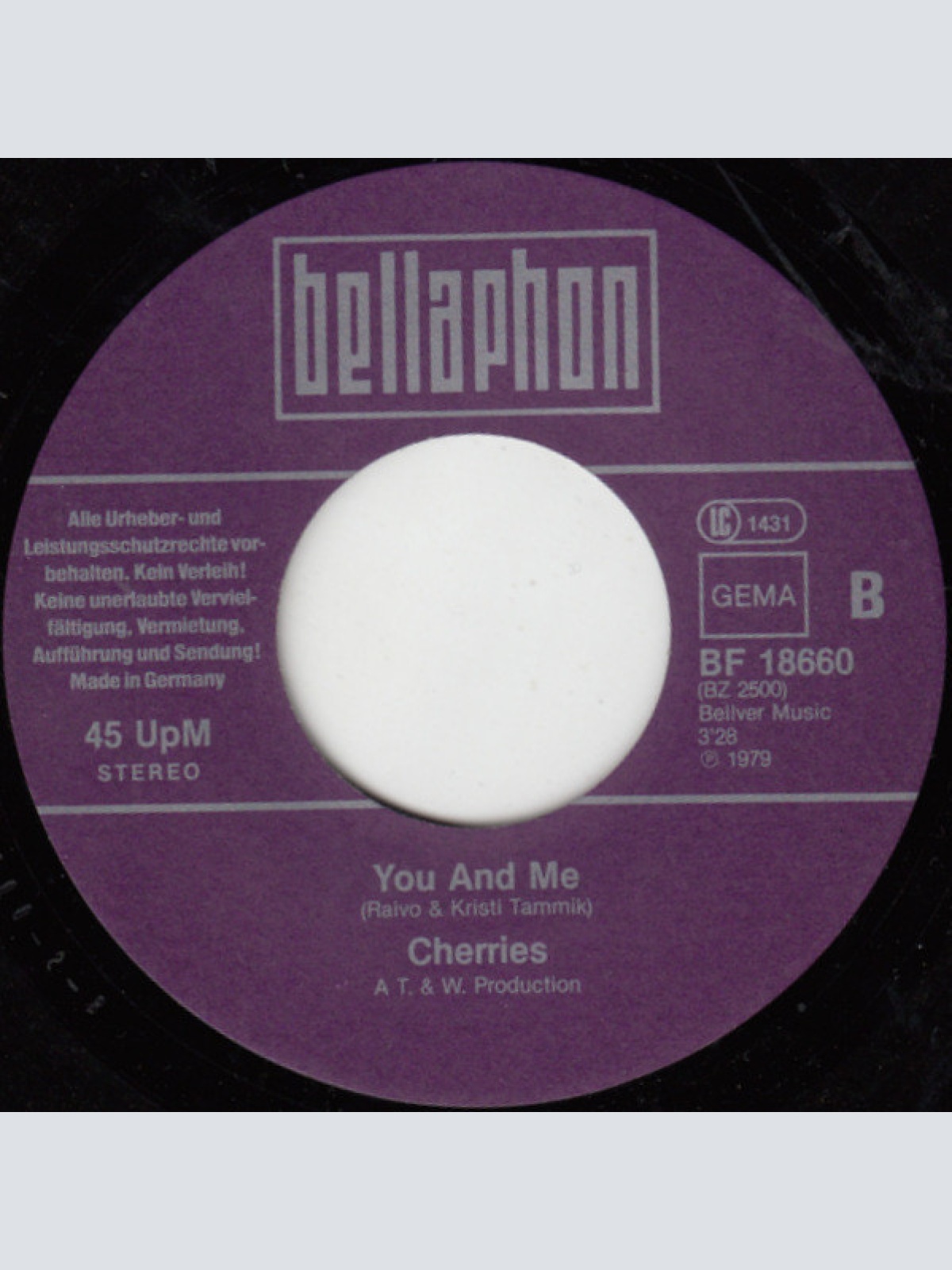 Vinyl / Cherries - I'm Not A Party Girl