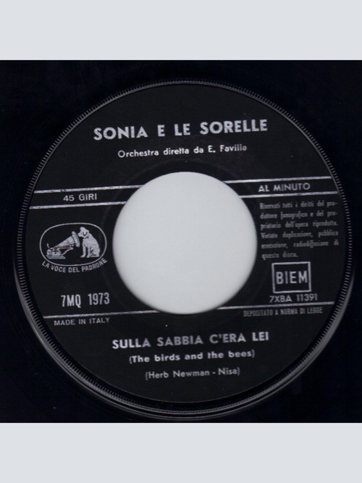 Vinyl / Sonia E Le Sorelle - Sulla Sabbia C'Era Lei