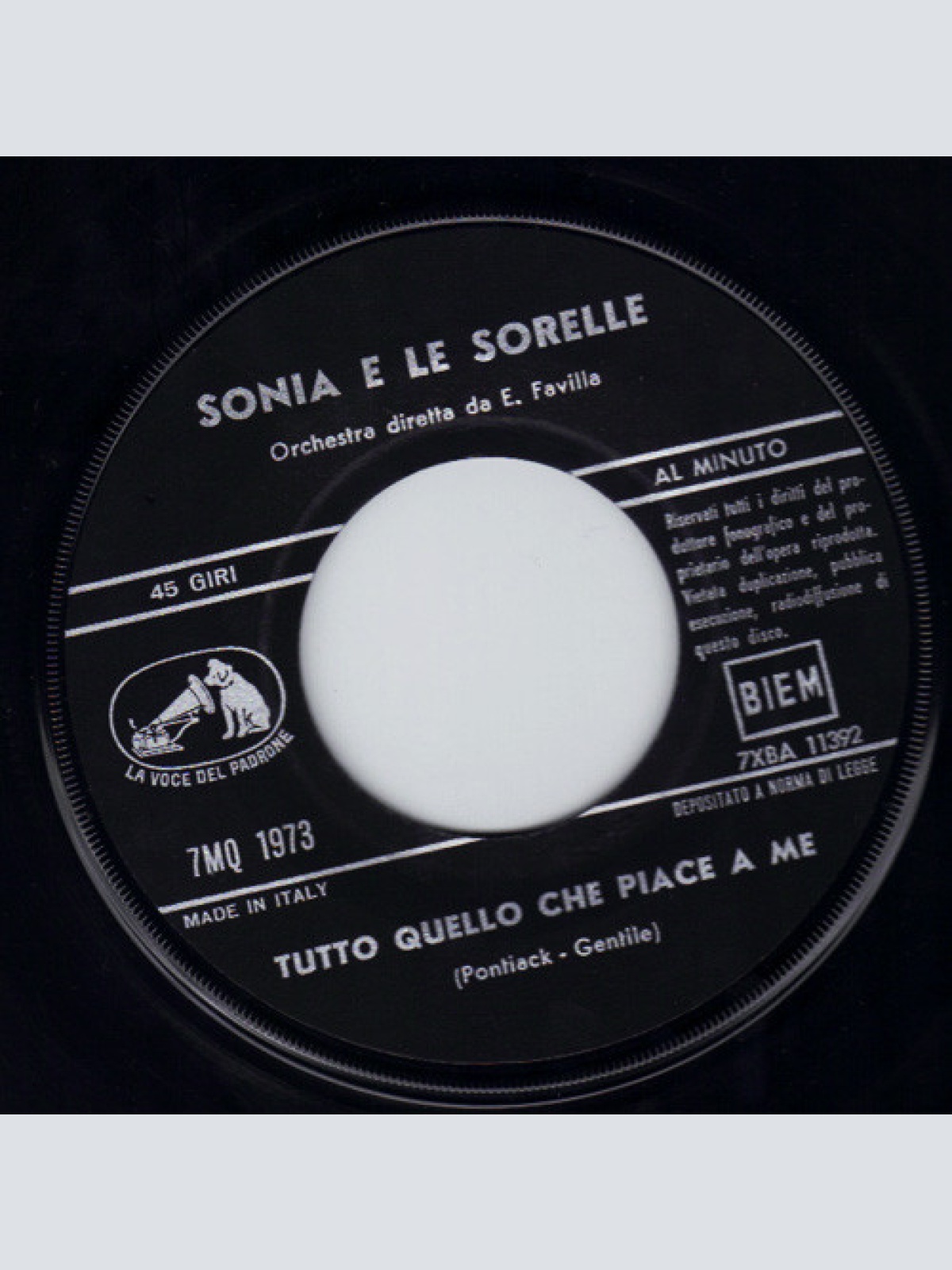 Vinyl / Sonia E Le Sorelle - Sulla Sabbia C'Era Lei